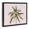 Stupell Industries Palm Tree Underside on Pink Black Framed Floater Canvas Wall Art, design by Sisi and Seb